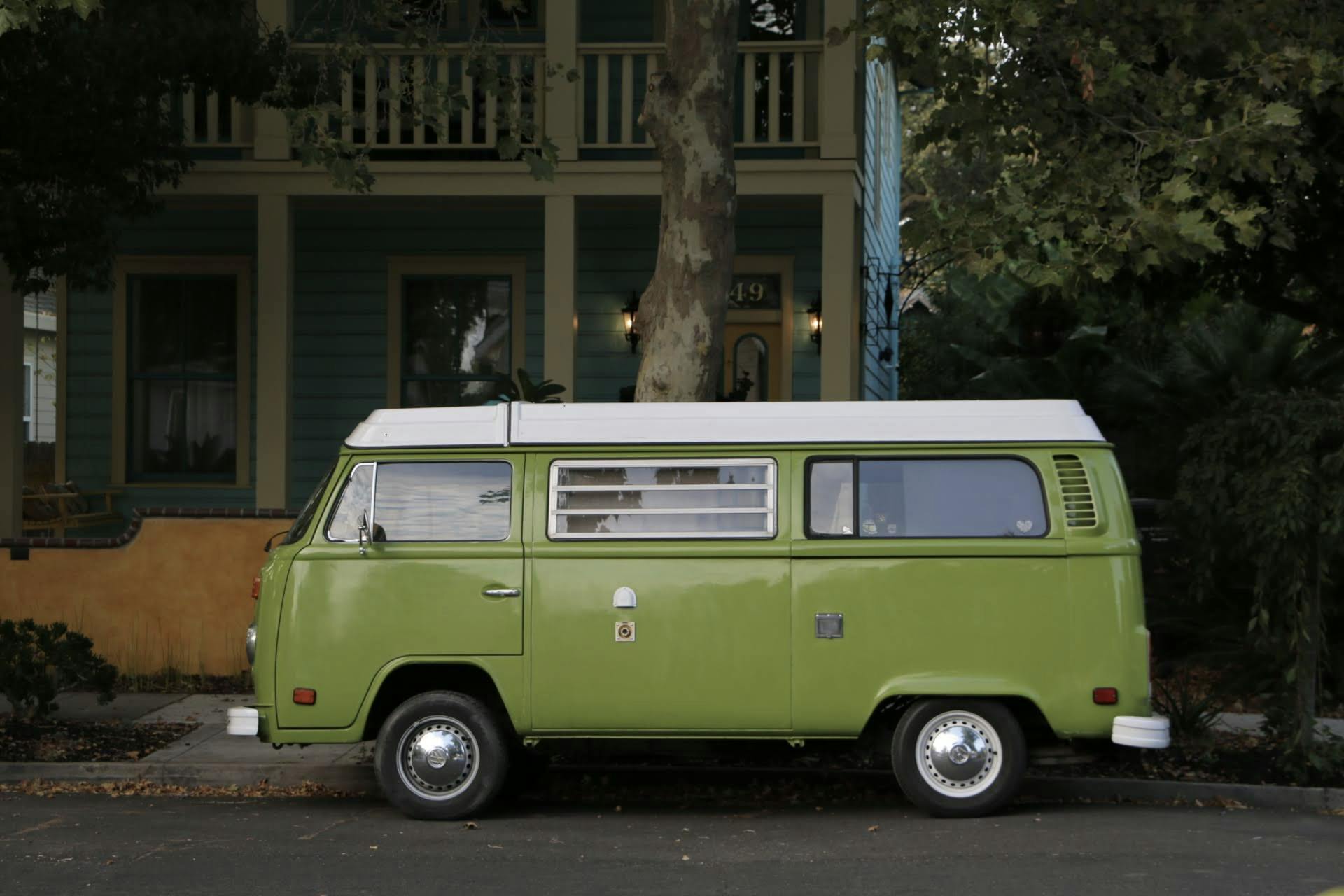 A Green Van